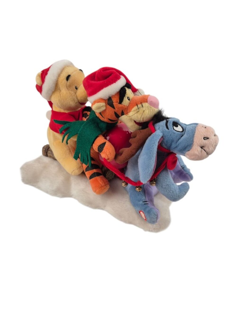 Gemmy Disney Sleigh Ride Winnie the Pooh Tigger Eeyore Animated Musical Works - Picture 2 of 10